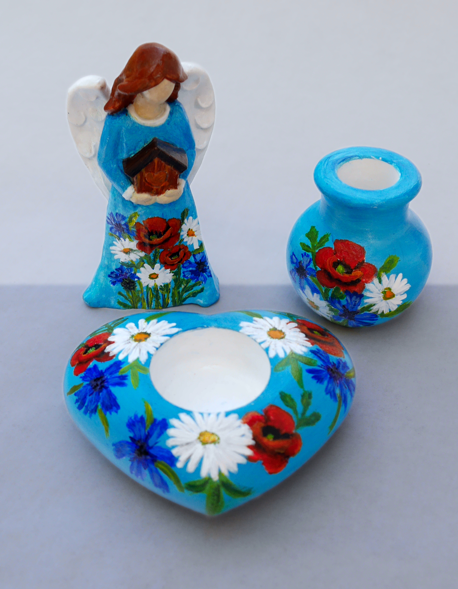 Nebeská sada s květinami