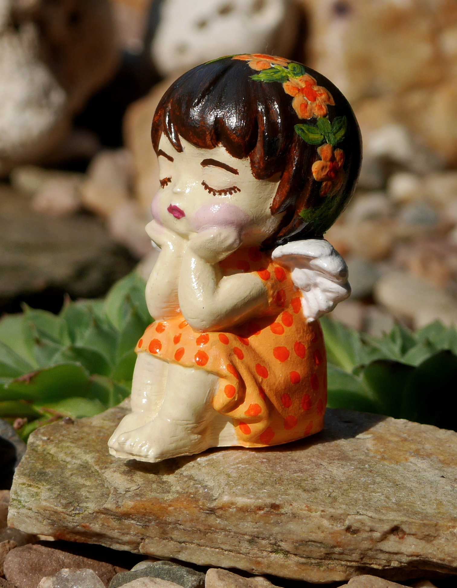 Holčičí andělka oranžová