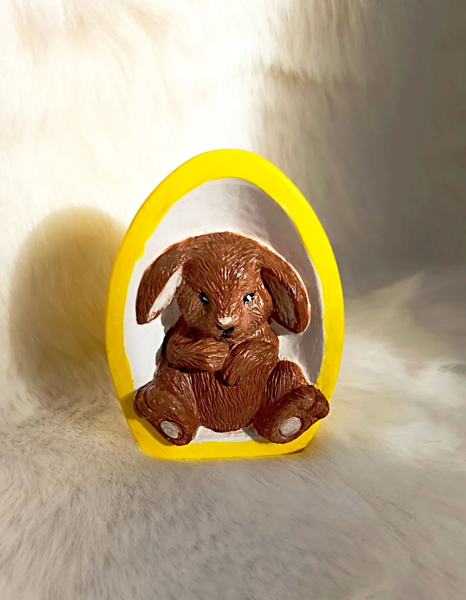 Zajíček v půleném vajíčku